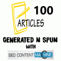 100 SPUN SEO CONTENT MACHINE ARTICLES
