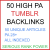 50 High PA 28+ Tumblr Backlinks Unique Content for $20