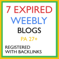 Register 7 Expired Weebly Blogs With Backlinks PA27+ for $15